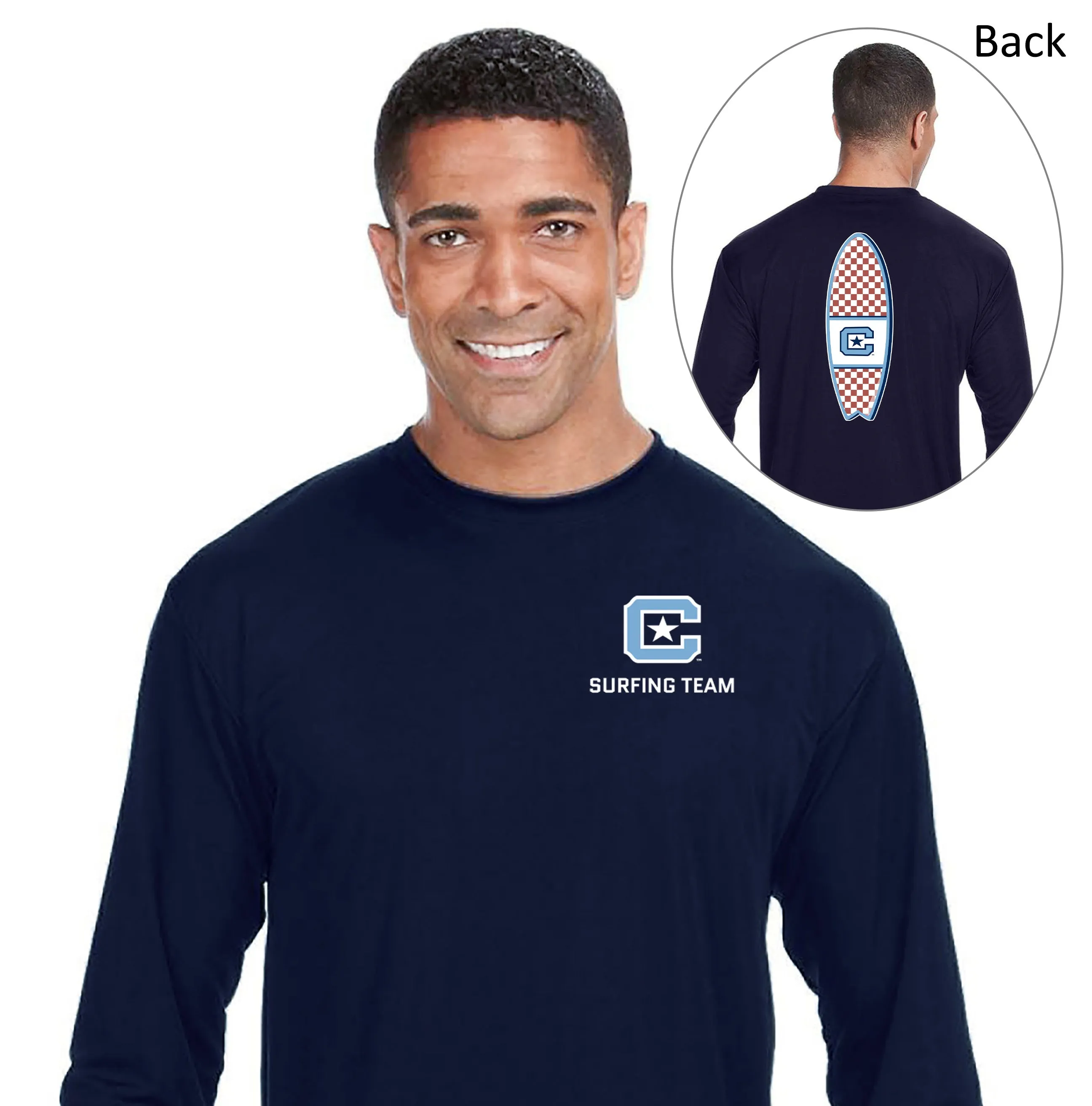 The Citadel, Club Sports - Surfing Team, A4 Cooling Performance Long Sleeve Tee Shirt