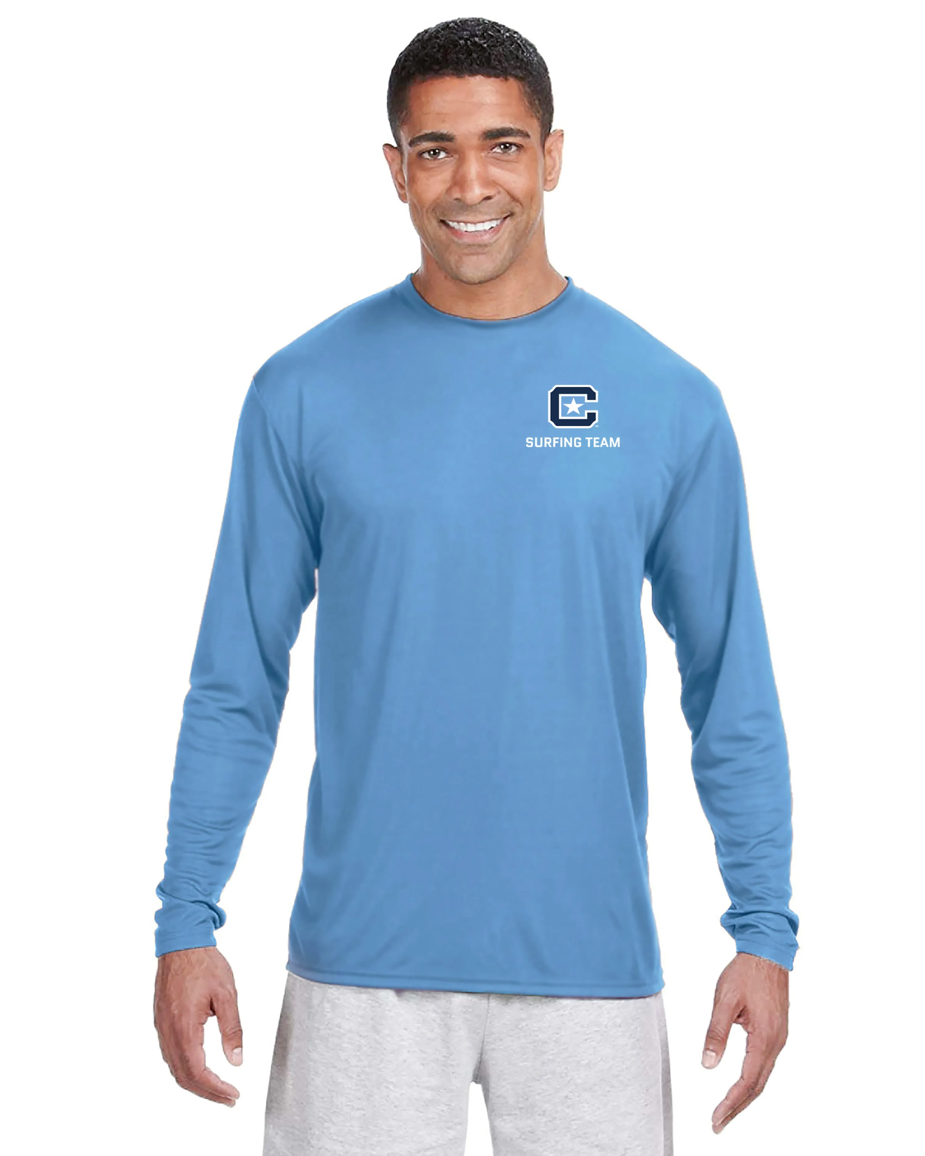 The Citadel, Club Sports - Surfing Team, A4 Cooling Performance Long Sleeve Tee Shirt