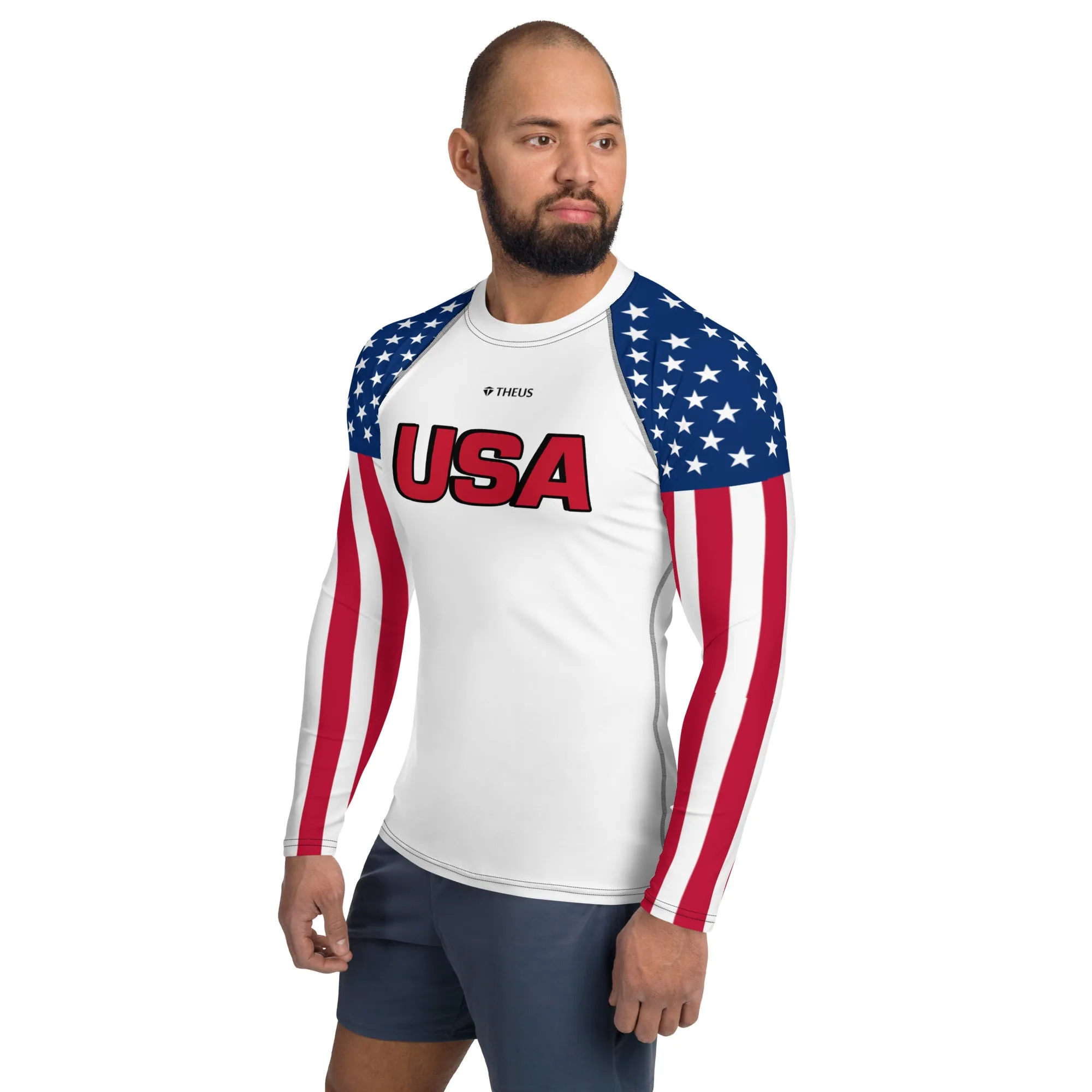 THEUS USA Men's Rash Guard