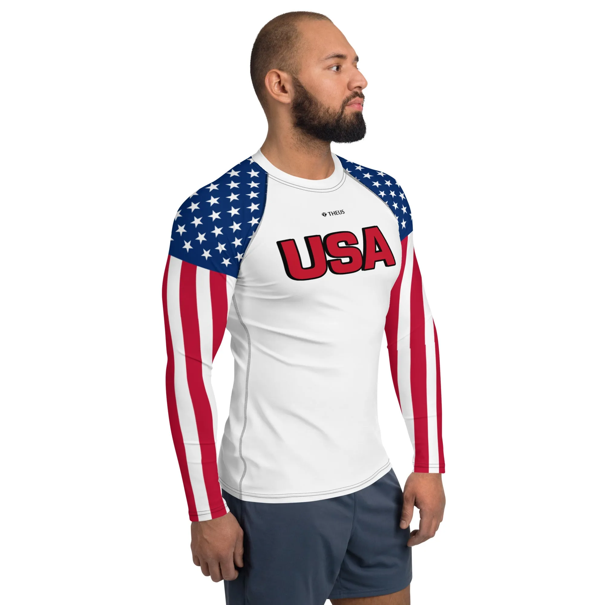 THEUS USA Men's Rash Guard