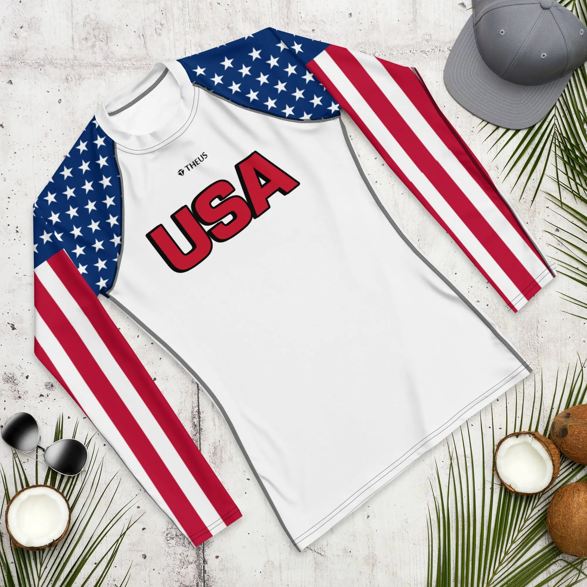 THEUS USA Men's Rash Guard