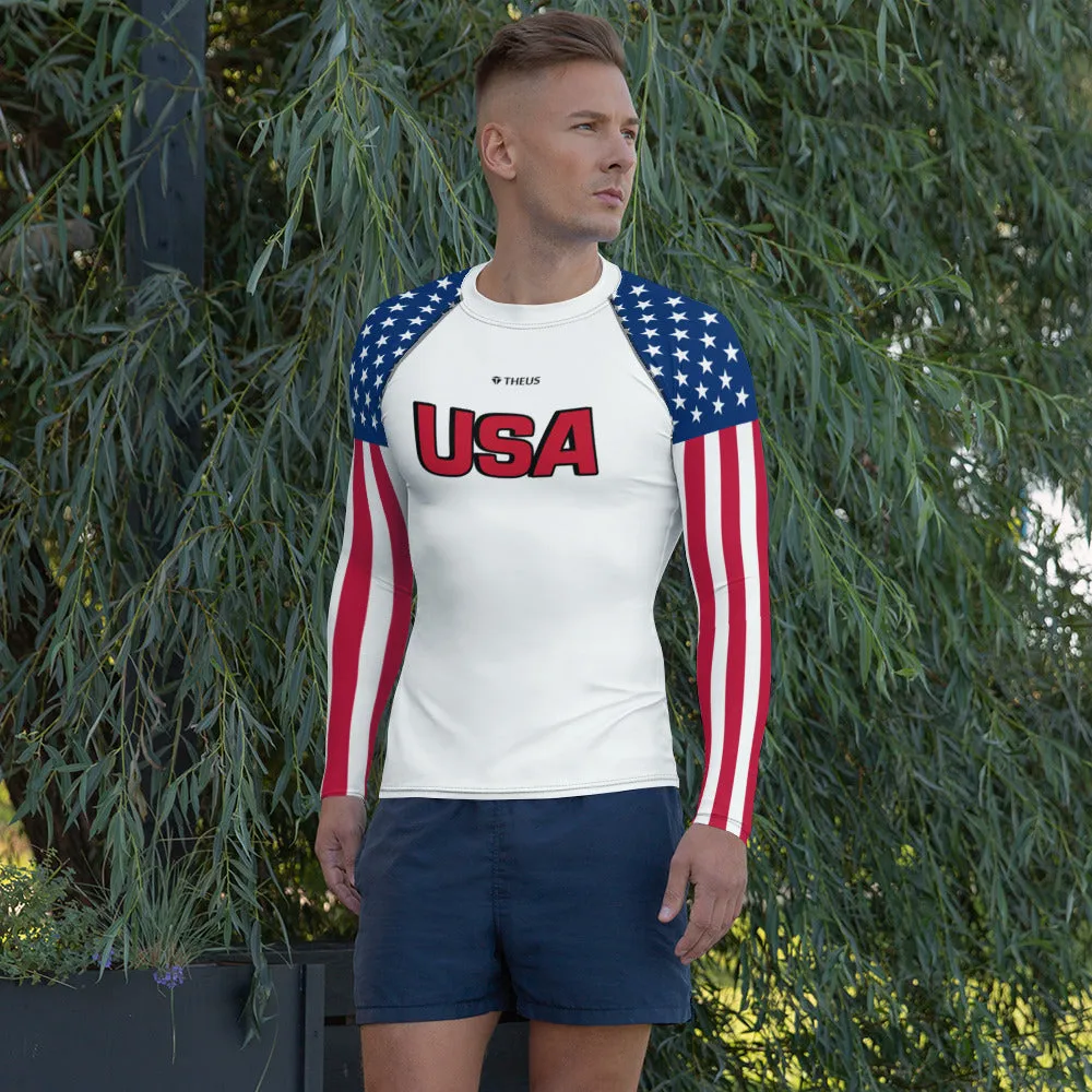 THEUS USA Men's Rash Guard