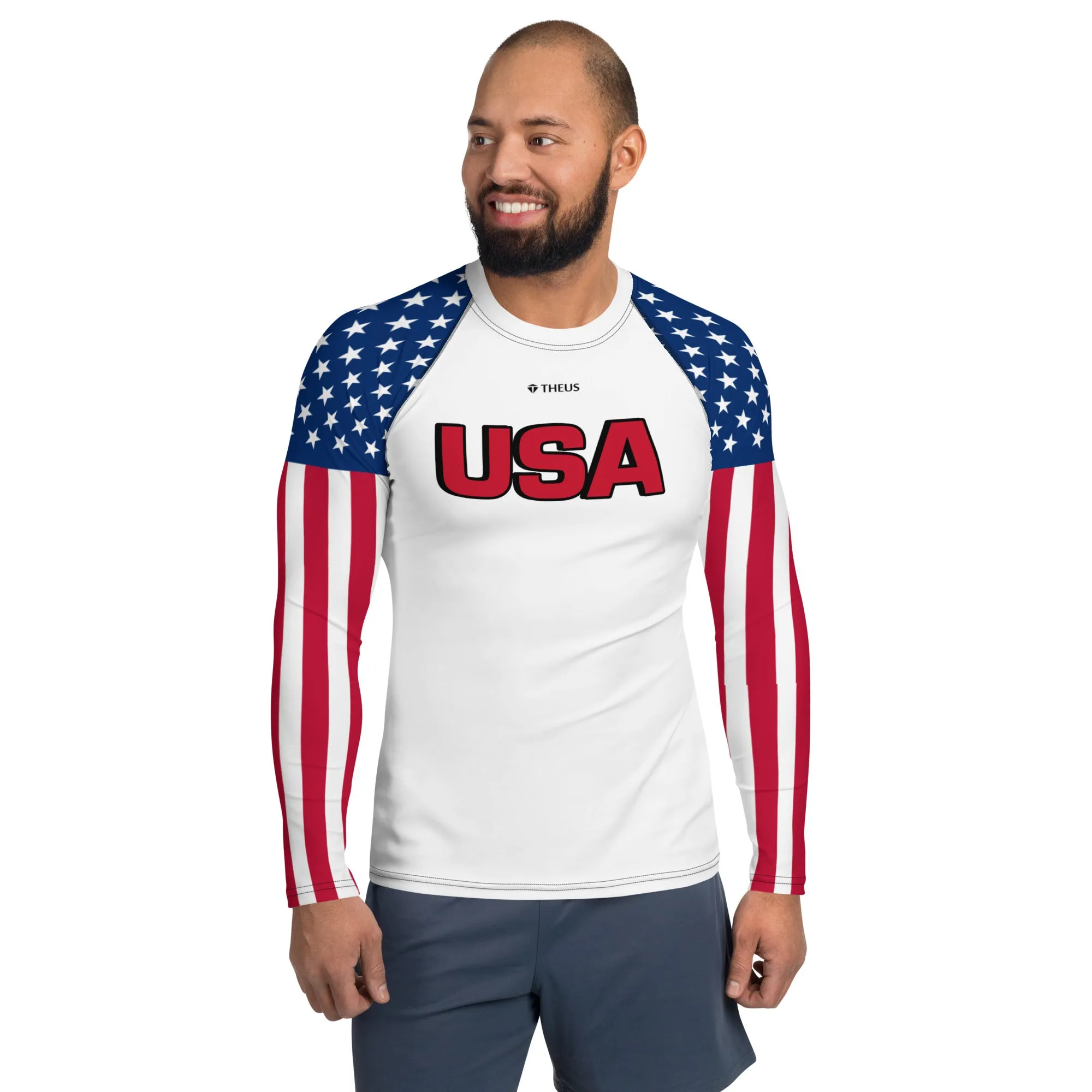 THEUS USA Men's Rash Guard