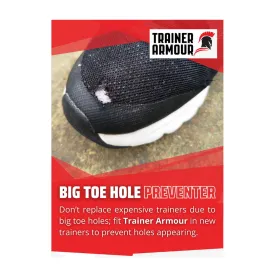 Trainer Armour Big Toe Hole Preventer - White