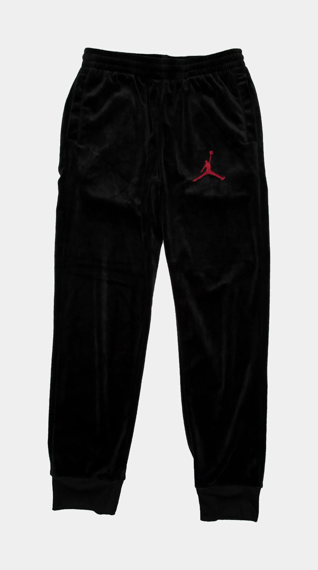 Velour Jogger Grade School Pants (Black)