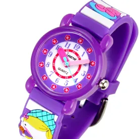 Watch Waterproof Quartz Silicone Watch Girls' Boy Little Child Watch