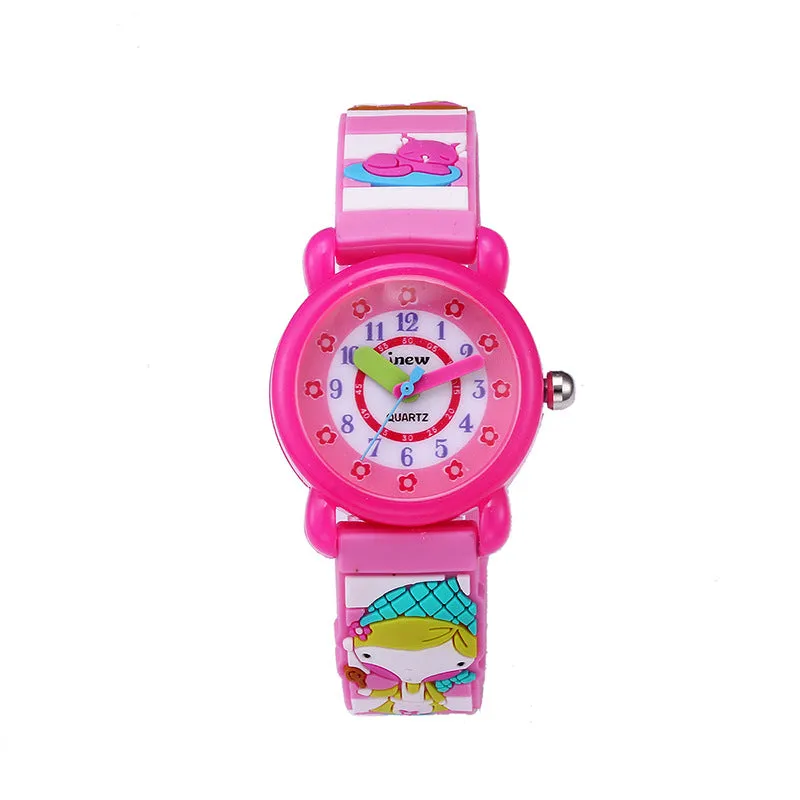 Watch Waterproof Quartz Silicone Watch Girls' Boy Little Child Watch