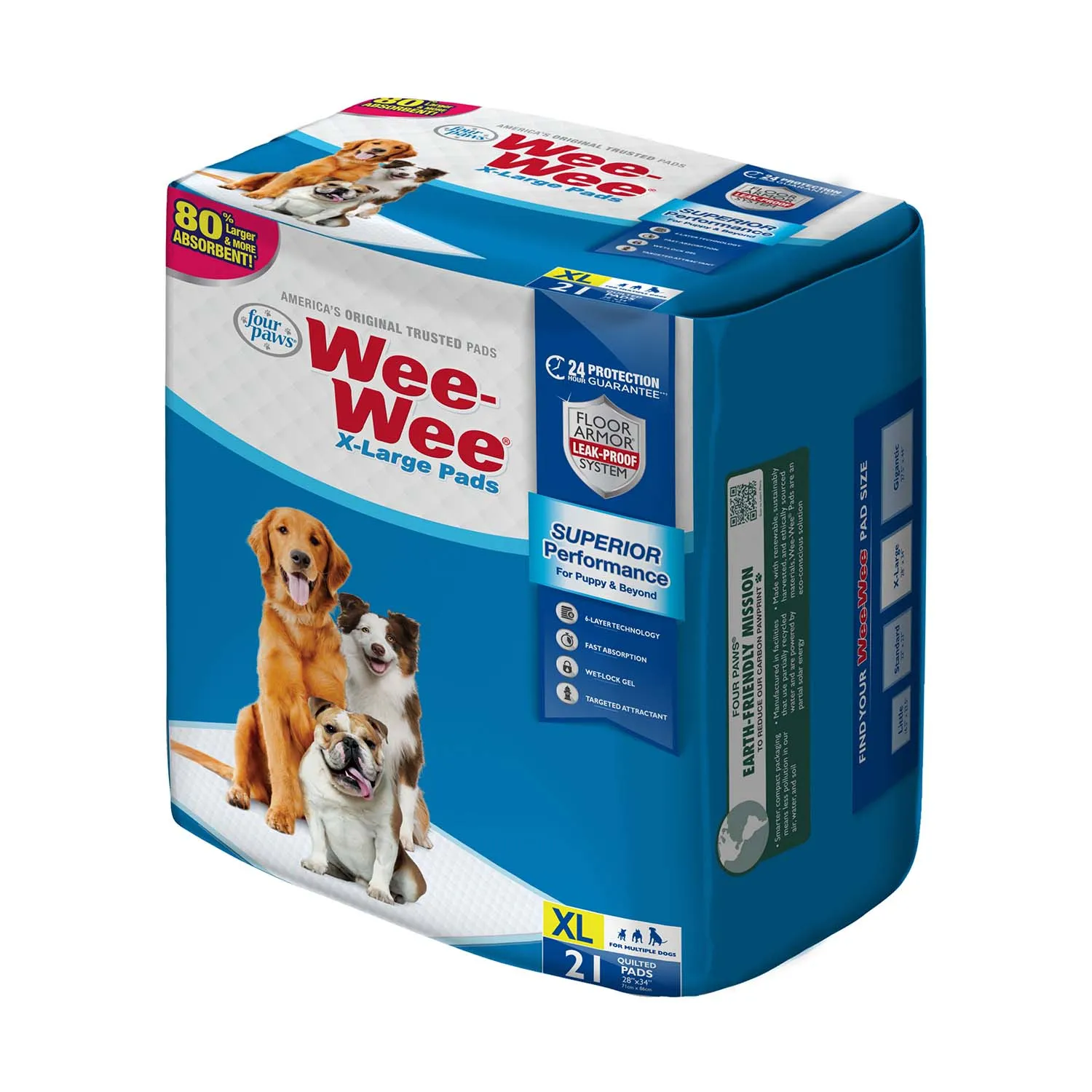 Wee-Wee Superior Performance X-Large Dog Pee Pads